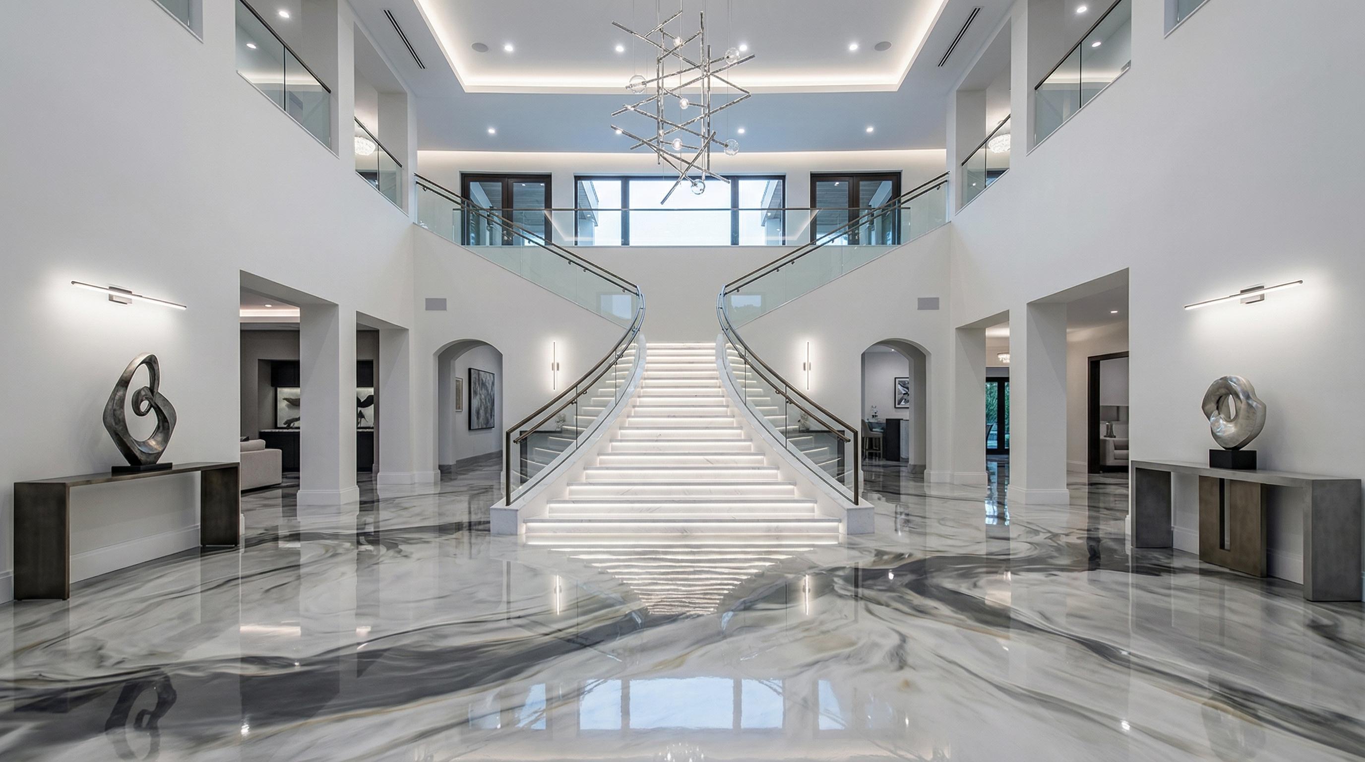 Metallic epoxy floor